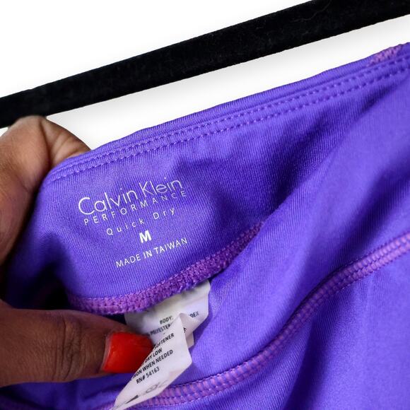 Calvin Klein Performance Purple Sports Tennis Gold Skort M - Picture 3 of 9